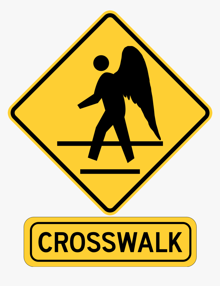 Crosswalk - Pedestrian Sign, HD Png Download, Free Download