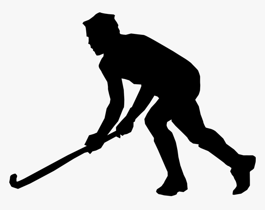 Field Hockey Silhouette Male, HD Png Download, Free Download