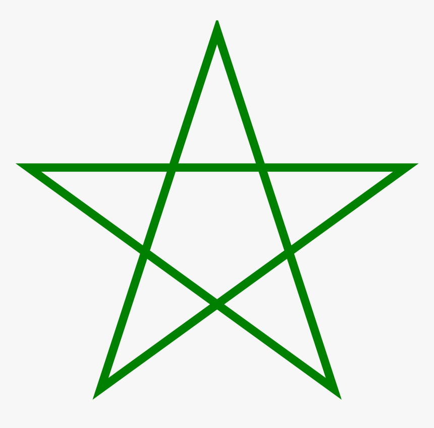 Red Pentagram Png Pentagon Star Transparent Png Kindpng