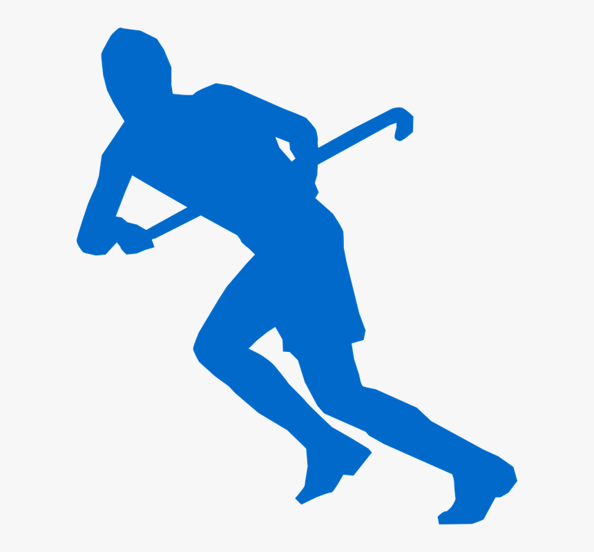 Hockey Hockey Stick Running Attack Run Sports - Clip Art Field Hockey Players, HD Png Download, Free Download