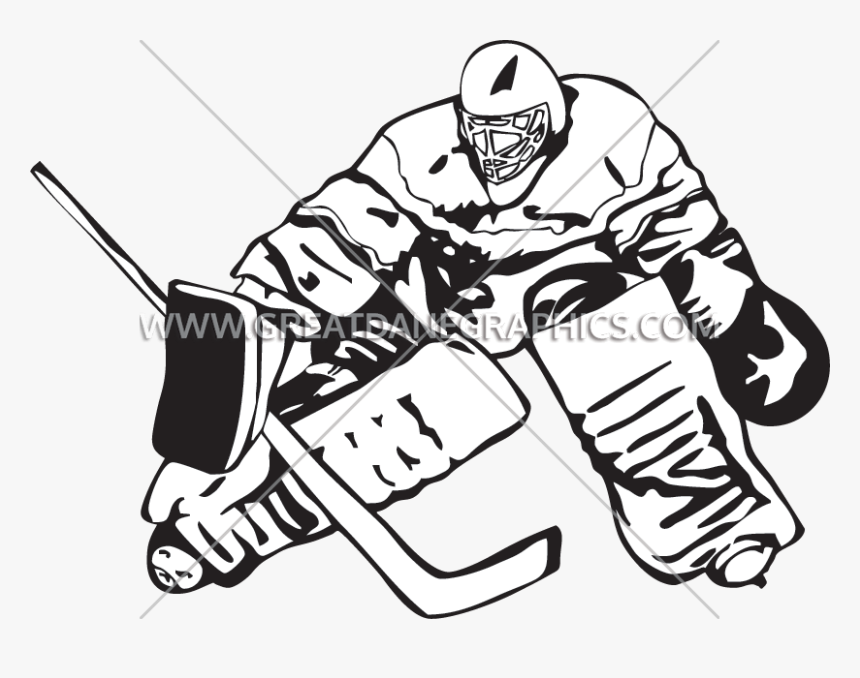 Goalie Clipart Huge - Ice Hockey Goalie Clipart, HD Png Download, Free Download