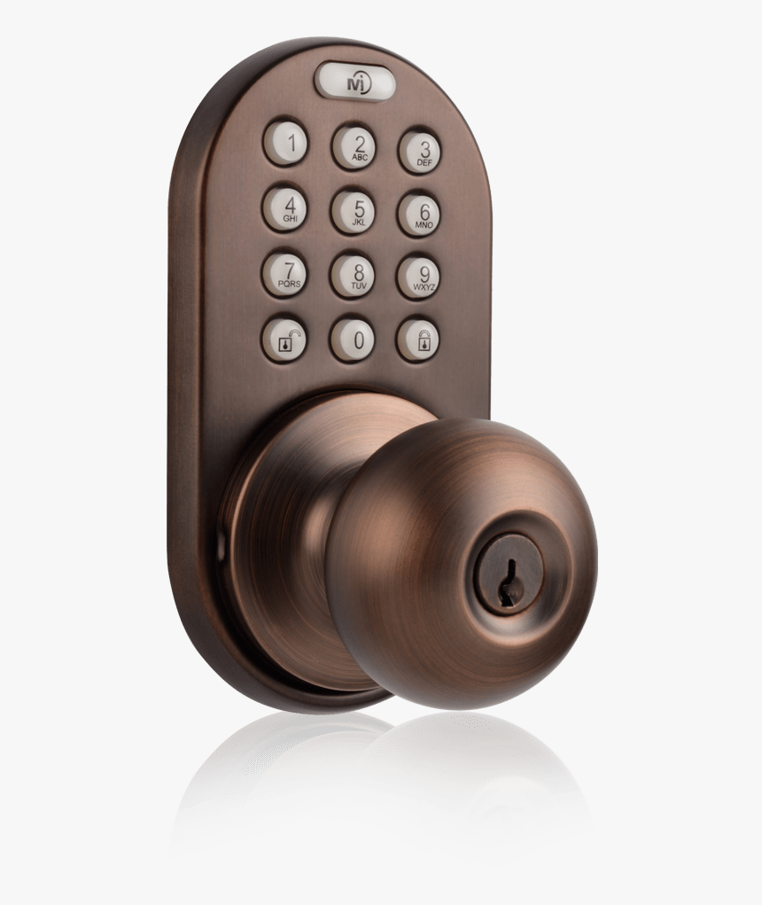 Dkk 02sn Knob Satin Nickel Finish Functions Key Entry - Bedroom Door Keypad Locks, HD Png Download, Free Download