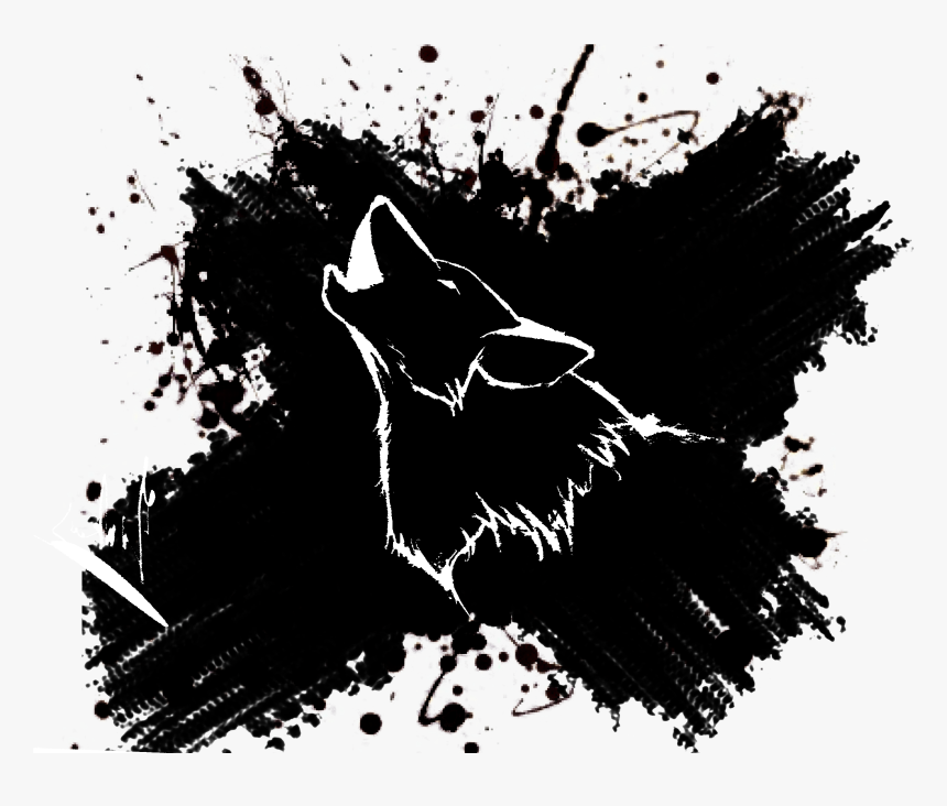 Tribe Gray Tribal Wars Wolf Drawing Clipart - Black And White Wolf Drawings, HD Png Download, Free Download