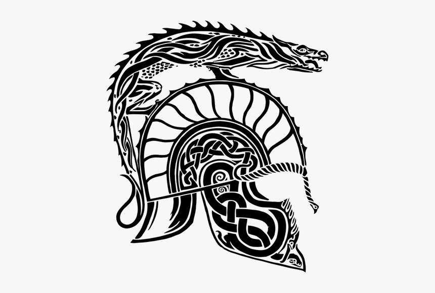 Dragon Tribal Art - Children Of Hurin Tattoo, HD Png Download, Free Download