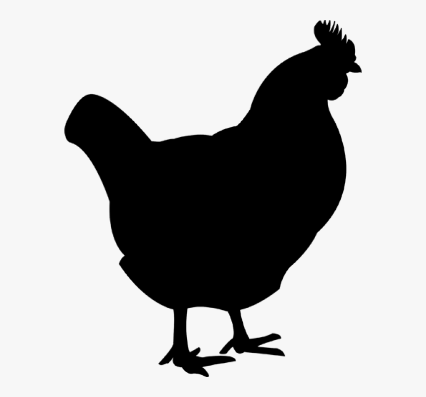 Chicken Clipart Free Download - Chicken Clipart Black, HD Png Download, Free Download