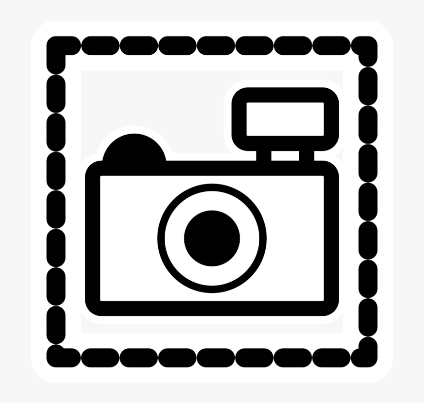 Camera Computer Icons Drawing Black And White - Camera Clip Art Black And White, HD Png Download, Free Download