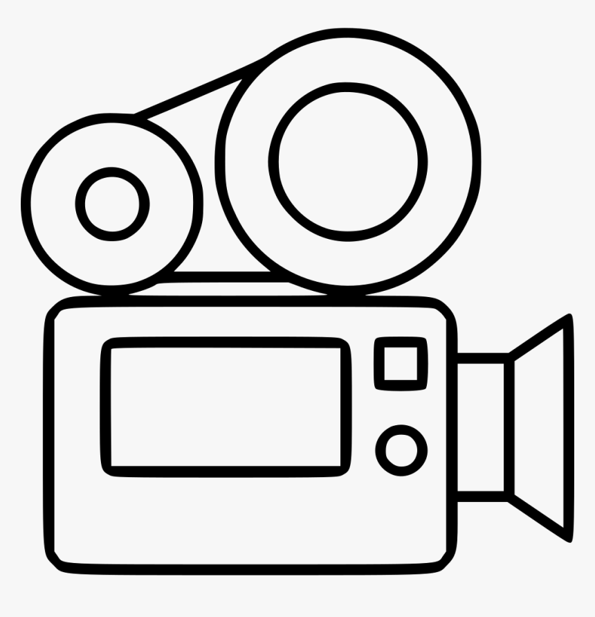 Video Camera - White Video Camera Icon Png, Transparent Png, Free Download