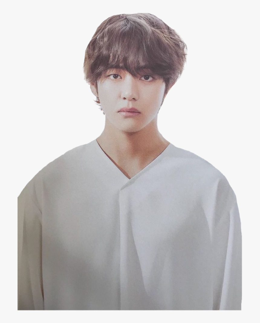 #v #taehyung #bts #kpop #handsome #confused #sad #white - Bts V Sad Png, Transparent Png, Free Download