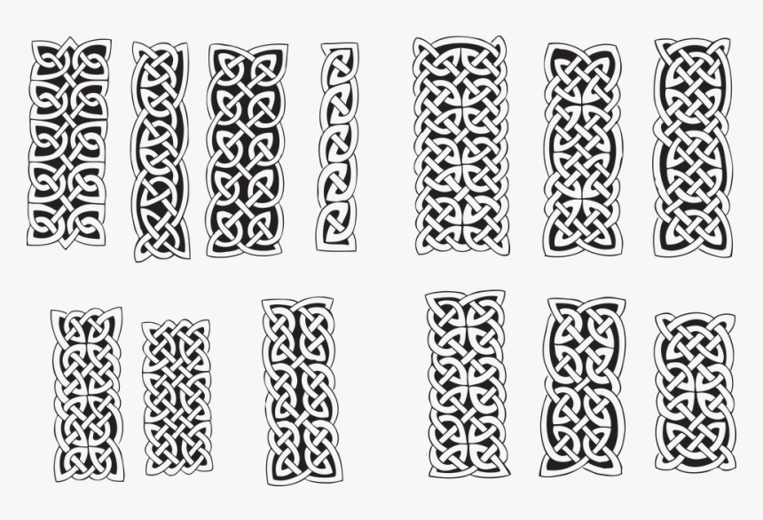 Columns, Goticas, Vector, Celtic, Patterns - Middle Ages Pattern Png, Transparent Png, Free Download