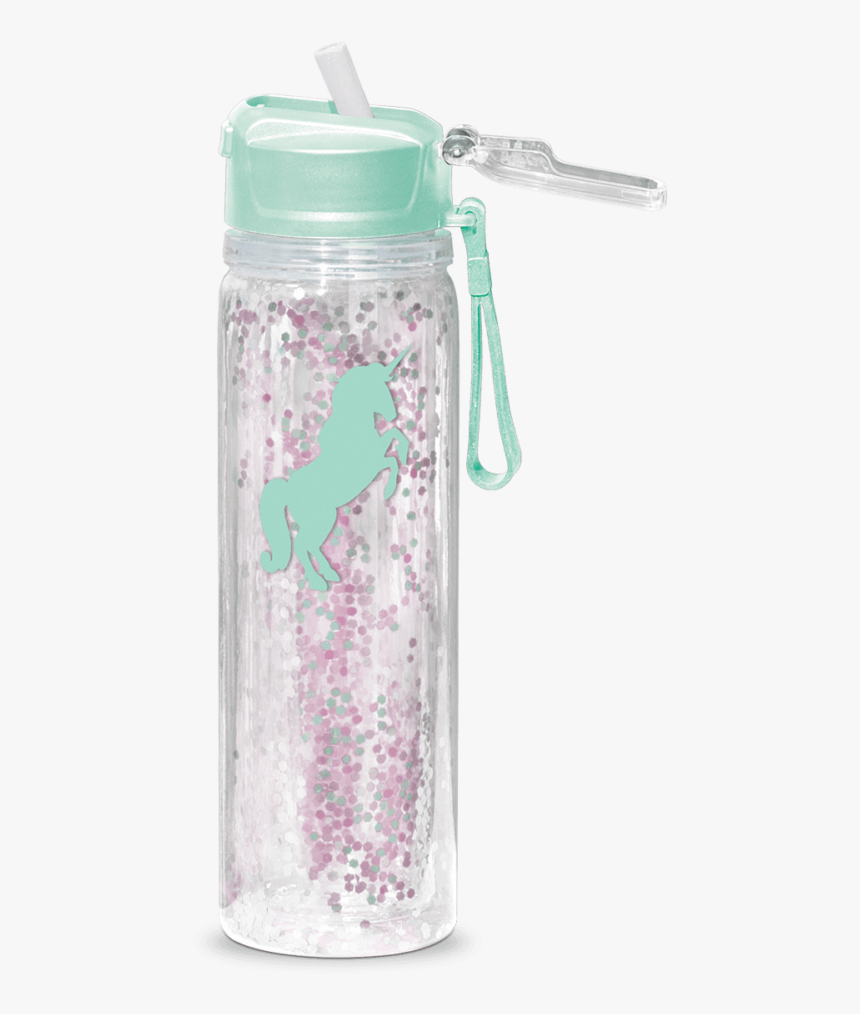 Glitter Unicorn Water Bottle, HD Png Download, Free Download