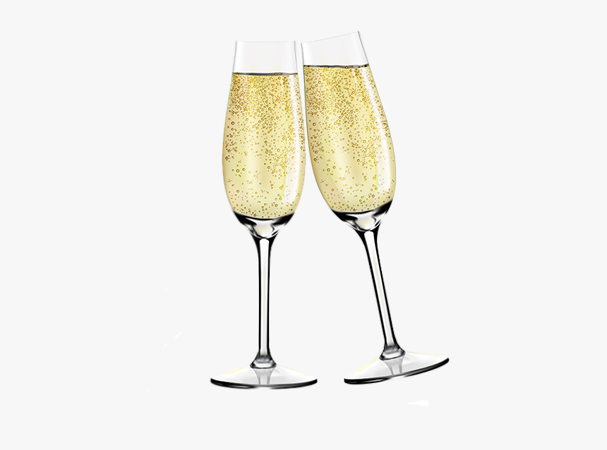 Champagne Glass New Year - New Year Champagne Png, Transparent Png, Free Download