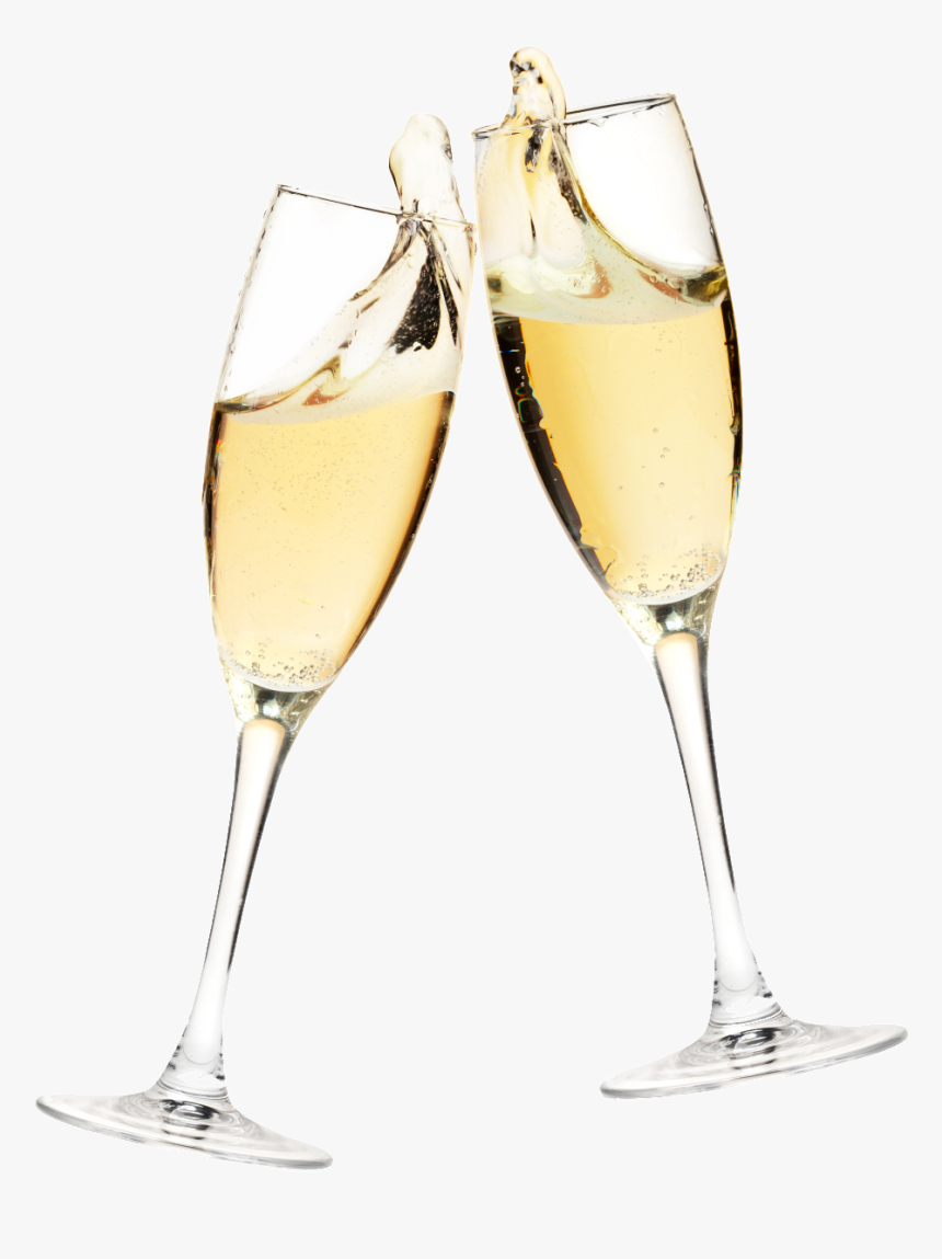 Photography Sparkling Glass Wine Champagne Stock Clipart - 2 Verres De Champagne Entrelacés, HD Png Download, Free Download