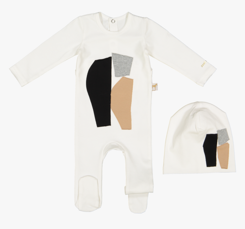 Zeebra Abstract Shape Townhall Tan Baby Set - Long-sleeved T-shirt, HD Png Download, Free Download