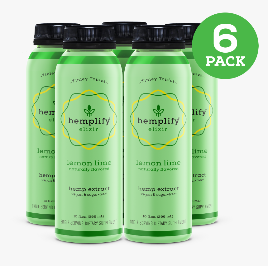 6 Pack Lemon Lime - Water Bottle, HD Png Download, Free Download