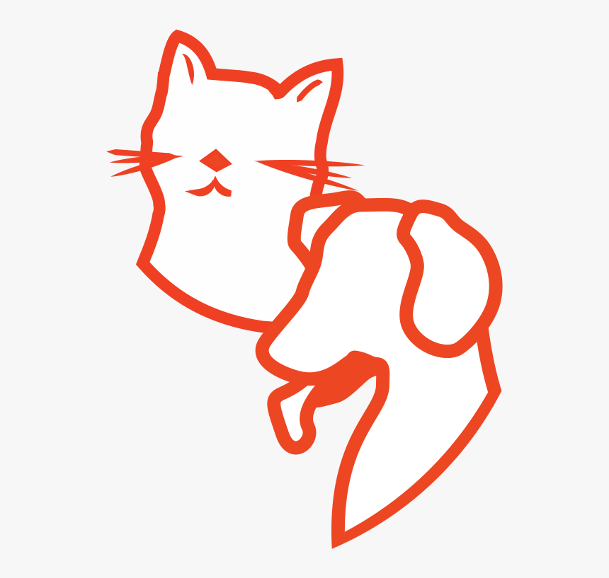 Dog Cat Head - Illustration, HD Png Download, Free Download