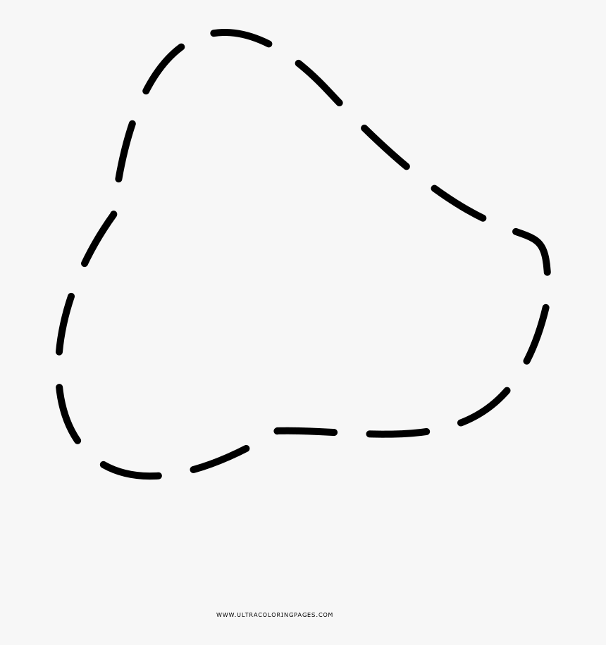 Abstract Dashed Shape Coloring Page, HD Png Download, Free Download