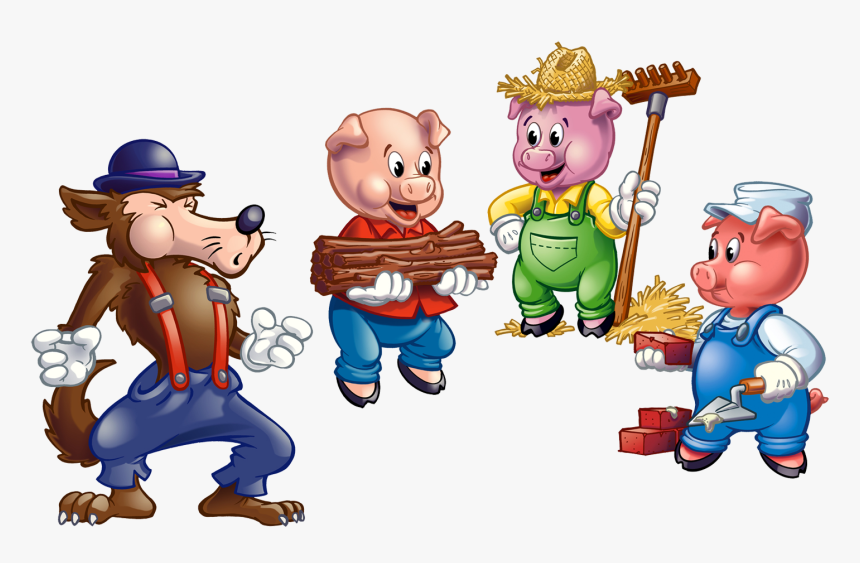 Pork Drawing Bad Pig - Clipart 3 Little Pigs, HD Png Download, Free Download