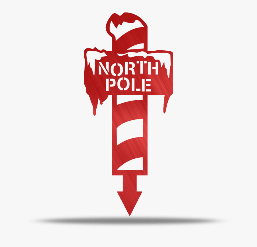 North Pole Metal Yard Stake - Metal Yard Stake, HD Png Download, Free Download