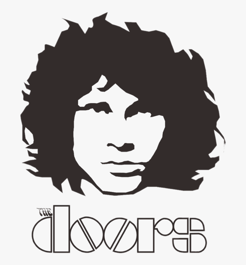 The Doors Logo Black And White - Jim Morrison And The Doors Logo, HD Png Download, Free Download