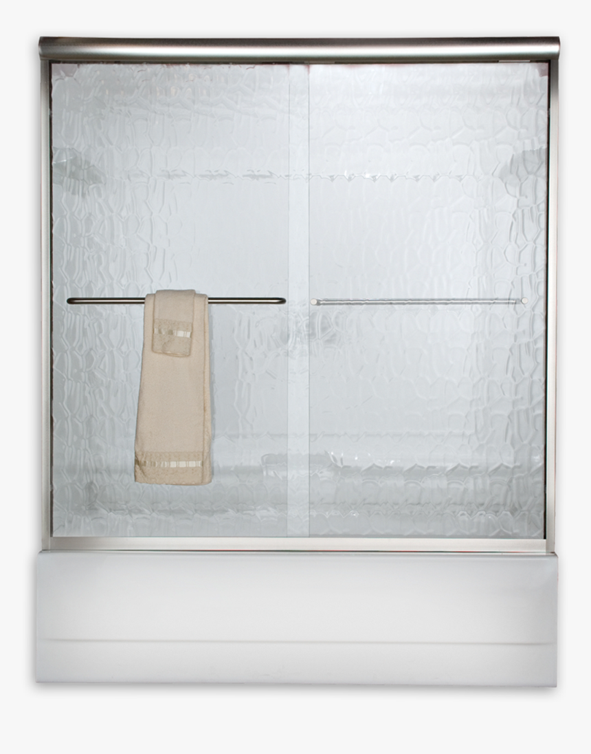 Euro Semi Frameless Sliding Tub Shower Doors - Rain Glass Sliding Shower Doors Gor Tub, HD Png Download, Free Download