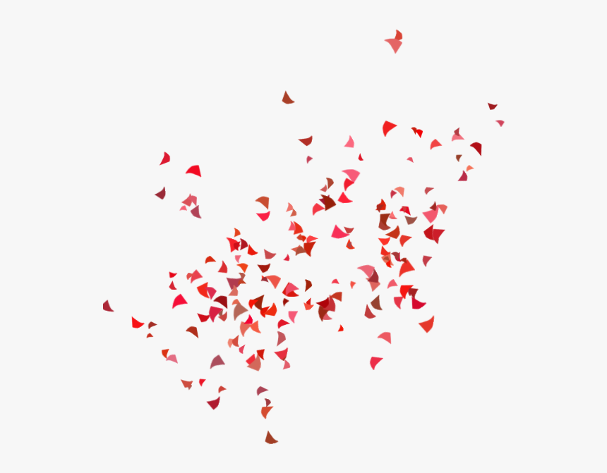 Transparent Confetti Png Transparent - Transparent Background Red Confetti Png, Png Download, Free Download