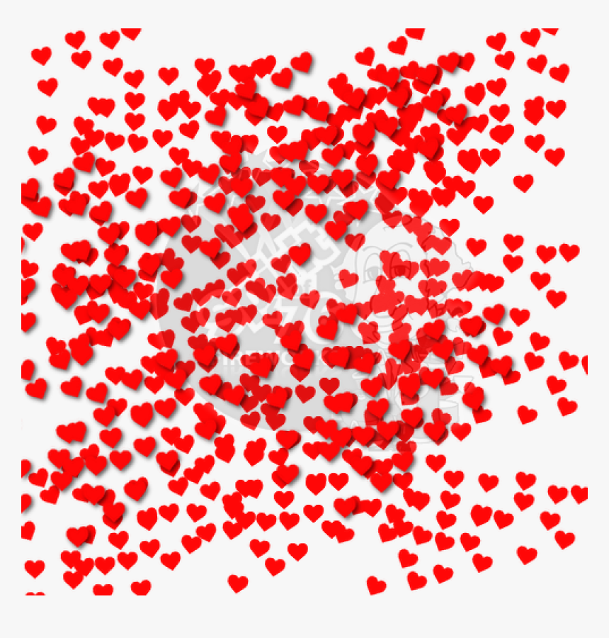 Confetti Png Red - Heart Confetti Png, Transparent Png, Free Download