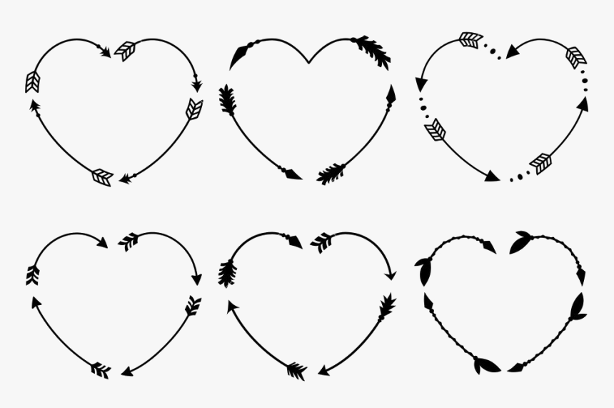 Download Heart Tribal Arrow Png File Arrow Circle Border Svg Transparent Png Kindpng