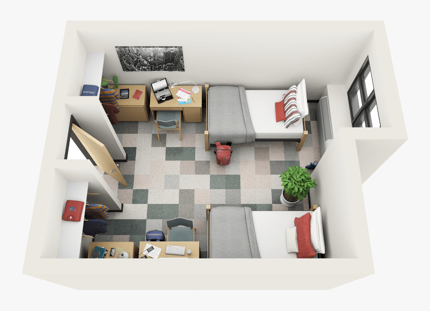 Double Dorm Room Floor Plan Dorm Adelphi University Hd Png