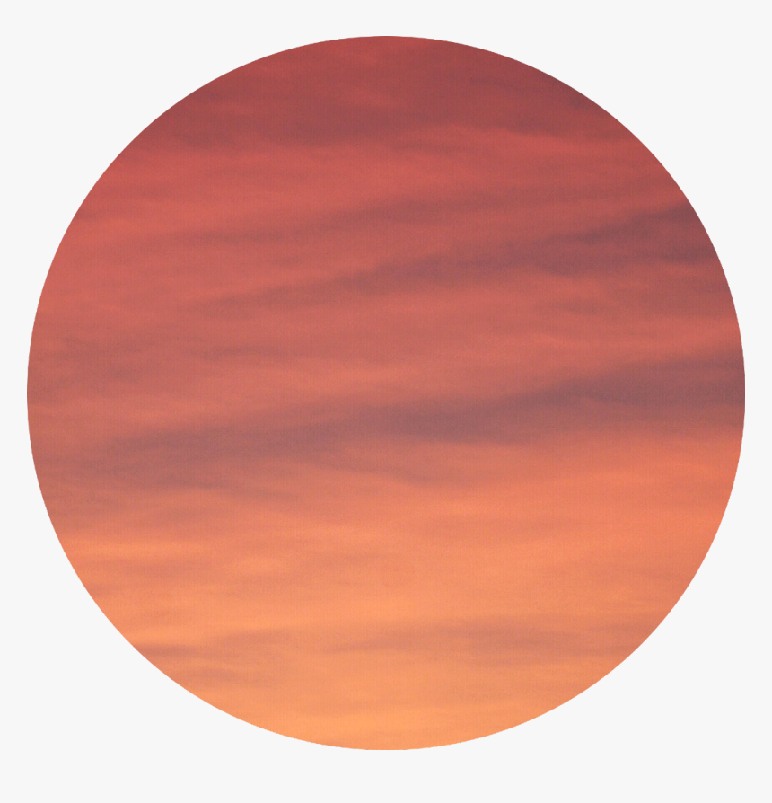 #sircle #sunset #orange #red #sun #sky - Transparent Sunset Circle Png, Png Download, Free Download