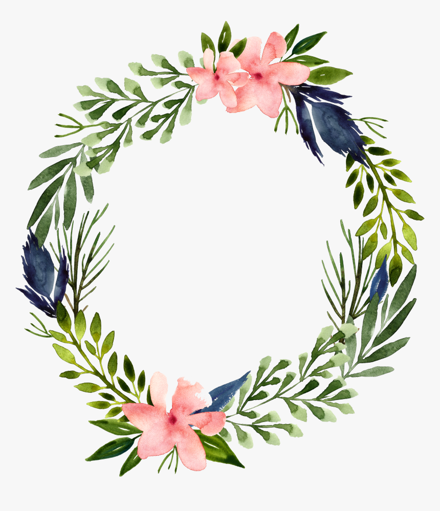 Transparent Rosemary Clipart - Transparent Round Flower Border, HD Png Download, Free Download