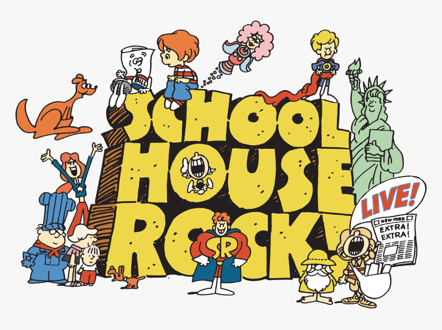 Transparent Cartoon Rock Png - Schoolhouse Rock Live Playbill, Png Download, Free Download