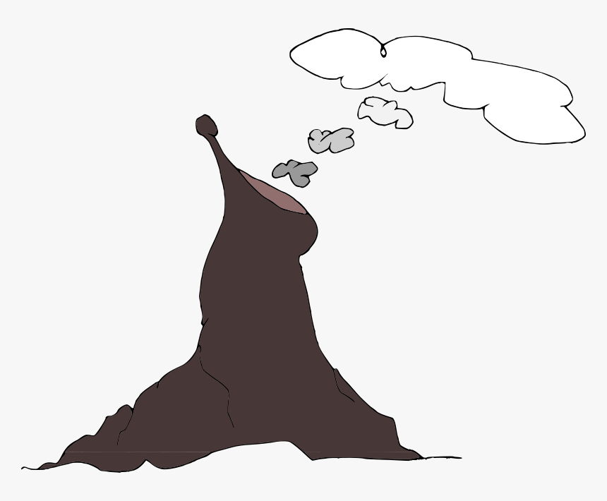 Smoking Volcano - Illustration, HD Png Download, Free Download