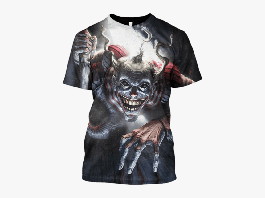 3d Evil Clown Tshirt - Evil Clown Fantasy Art, HD Png Download, Free Download