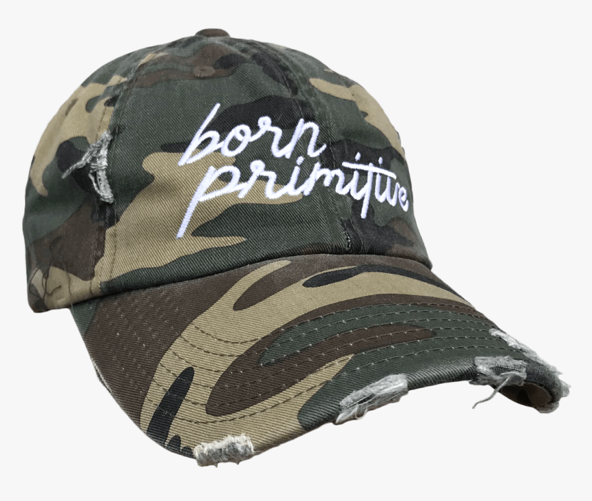 Born Primitive Low Profile Script Hat "
 Class= - Baseball Cap, HD Png Download, Free Download