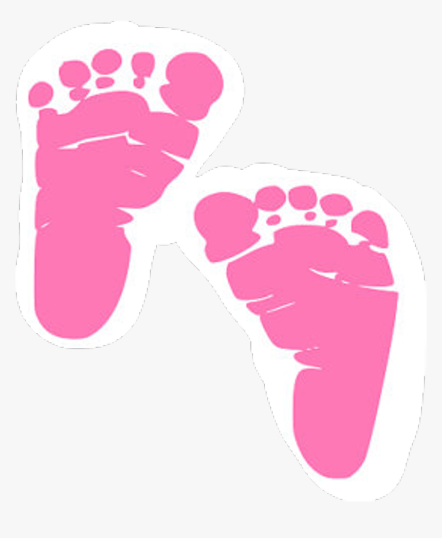 Pink Baby Footprints Png , Png Download - Free Baby Footprint Svg, Transparent Png, Free Download