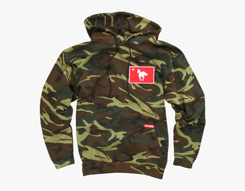 Pony Camo Pullover Sweatshirt - Deftones Hoodie, HD Png Download, Free Download