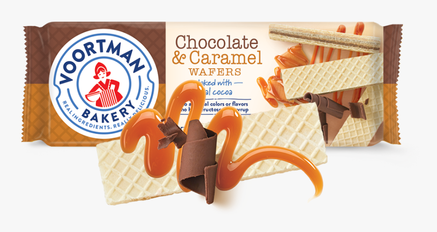 Chocolate & Caramel Wafers - Chocolate And Caramel Wafers, HD Png Download, Free Download