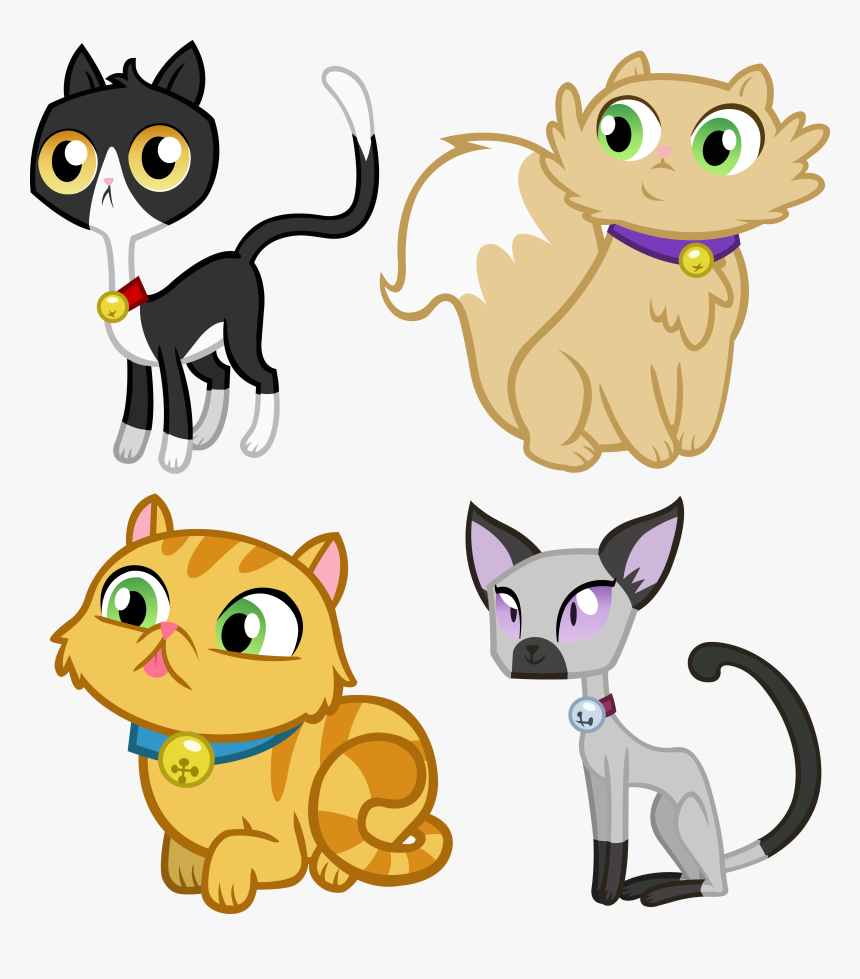 Vector Swirl Clipart Cat - Cat My Little Pony Pets, HD Png Download, Free Download