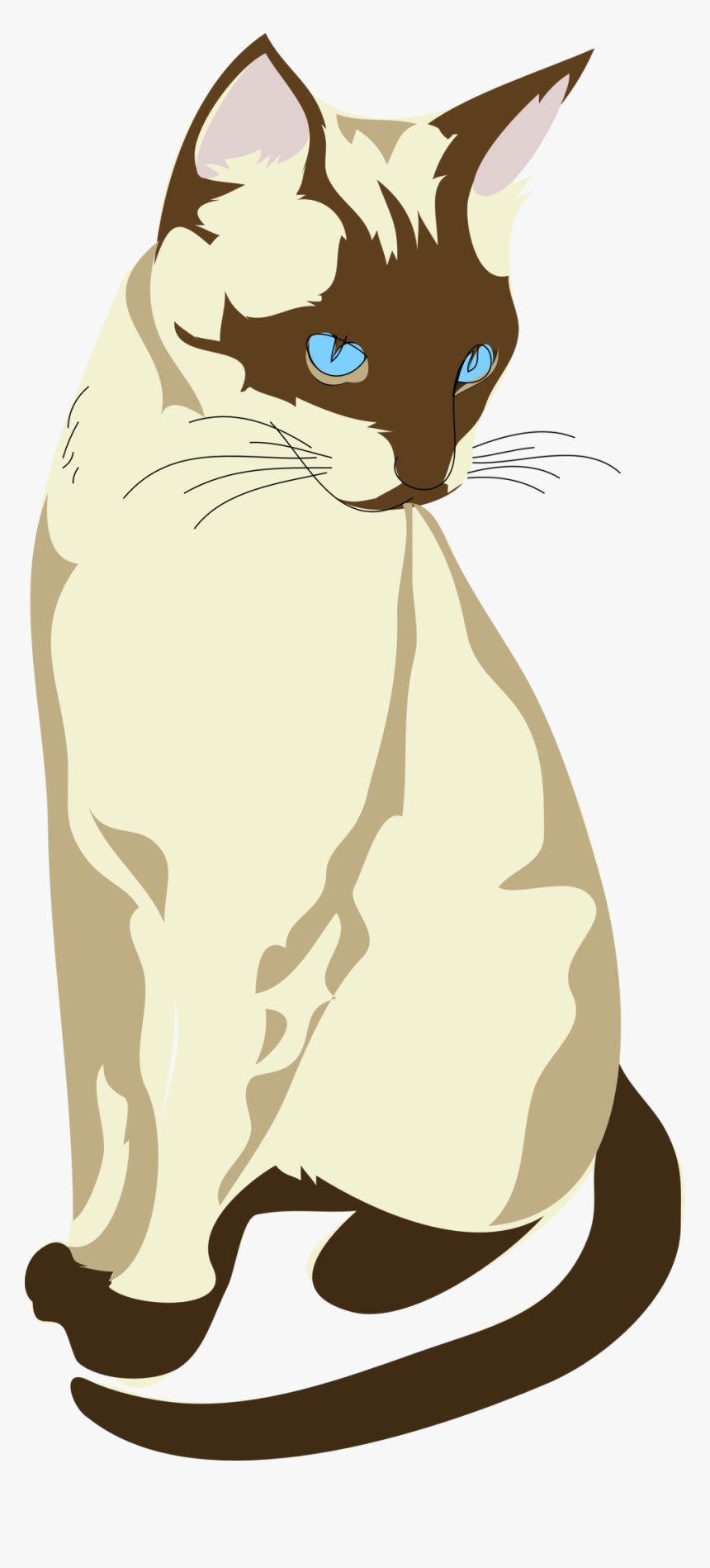 Cat Clipart Public Domain Banner - Siamese Cat Clipart, HD Png Download, Free Download