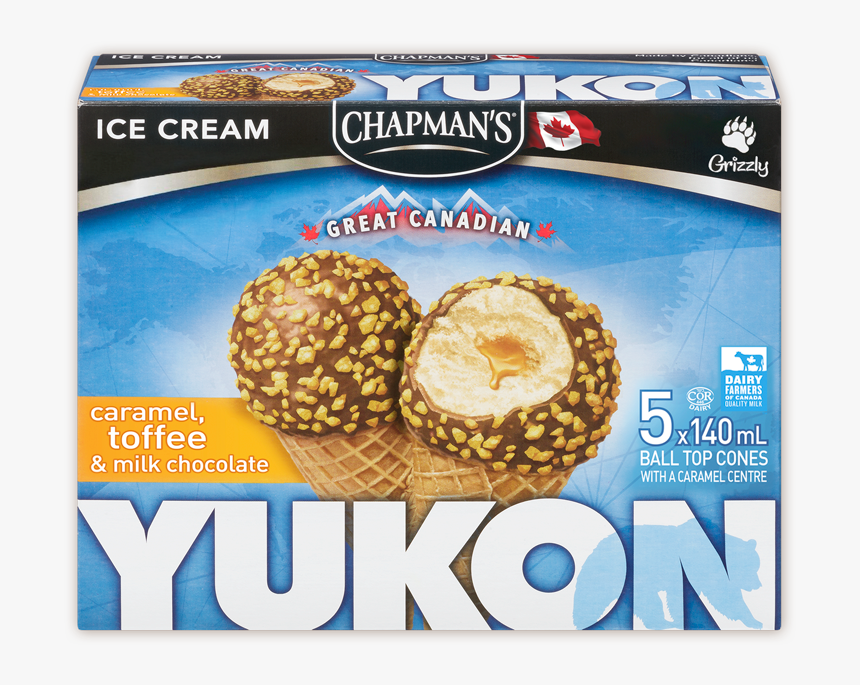 Chapman"s Yukon Caramel & Toffee Ice Cream Cone, HD Png Download, Free Download