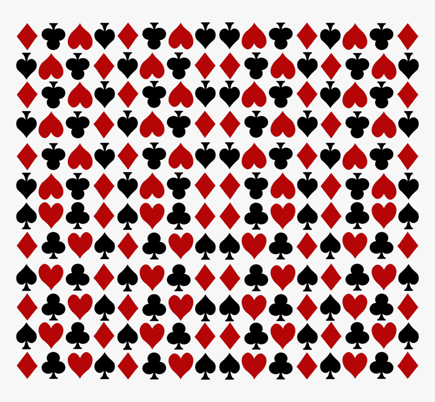 Card Suits Pattern Transparent, HD Png Download, Free Download