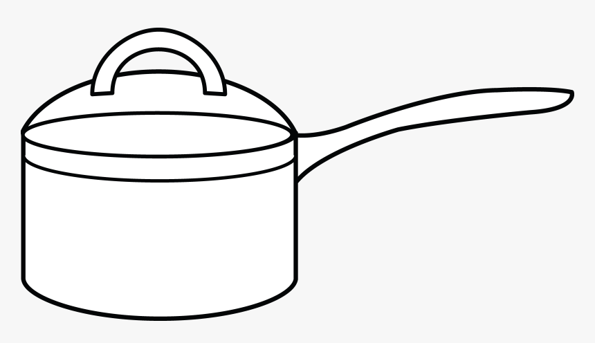 Cooking Pot Coloring Page - Coloring Book, HD Png Download, Free Download