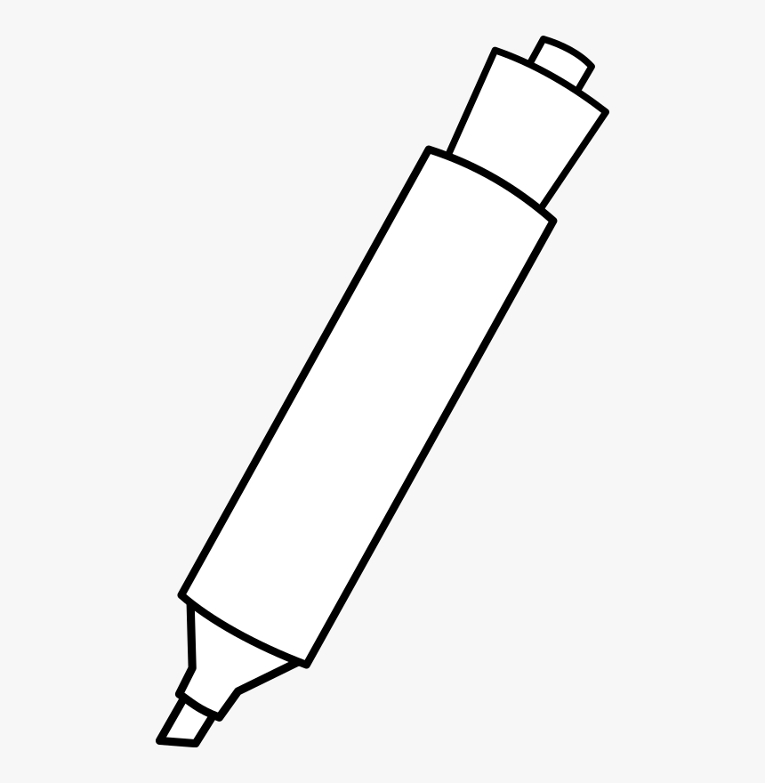 Marqueur / Marker - Marker Clip Art Black And White, HD Png Download, Free Download