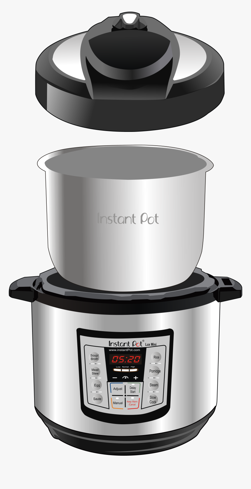 Instant Pot Lux - Pressure Cooker, HD Png Download, Free Download