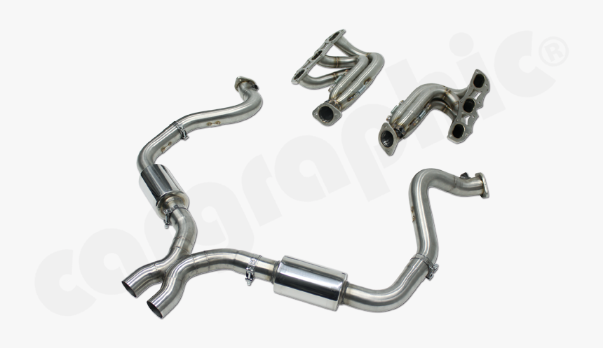 Perp81etrace 3 Cargraphic Porsche 981 Exhaust 
views - Porsche Cayman Gt4 Headers, HD Png Download, Free Download