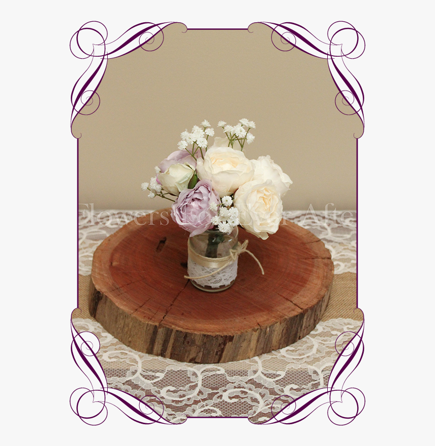 Clip Art Lilac Mauve Table Decoration - Peonies Roses And Baby's Breath Bouquets, HD Png Download, Free Download