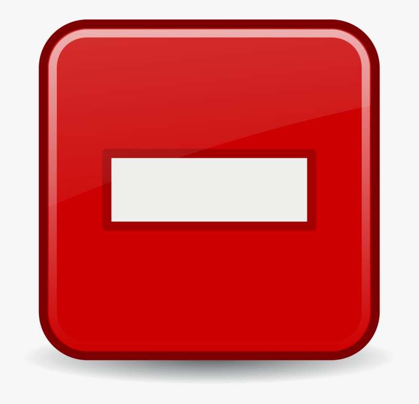 Square,red,line - Red Minus Square Icon, HD Png Download, Free Download