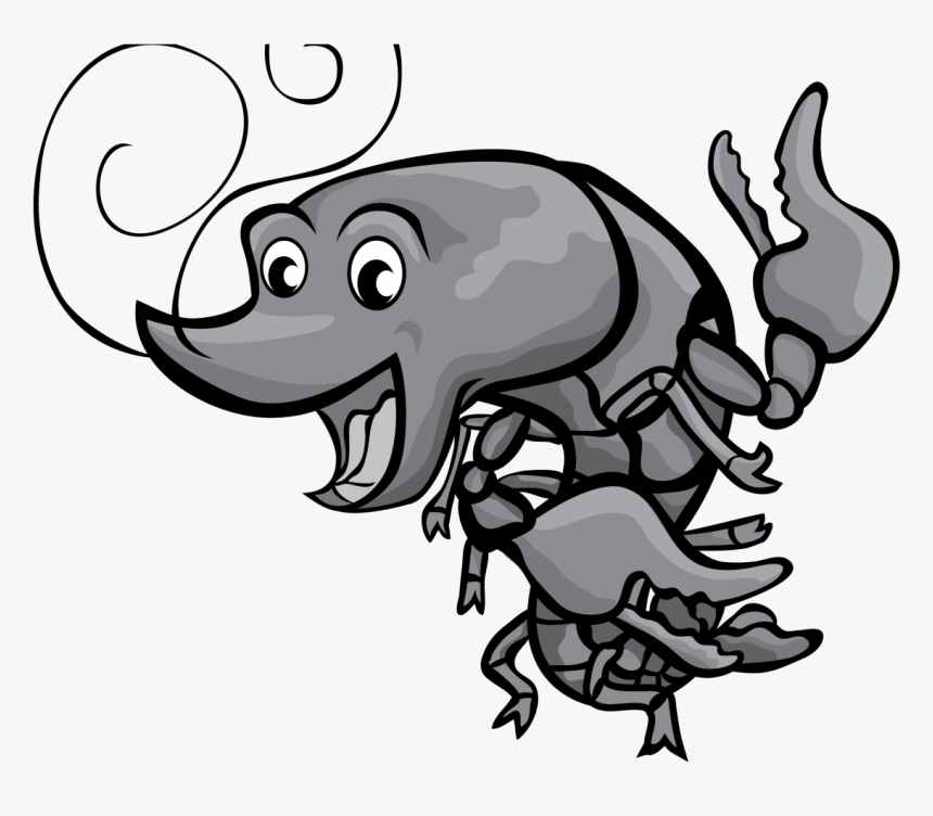 Cartoon Crawfish Clip Art Free Images Vector Boil Coloring - Crawfish Png Vector Clipart, Transparent Png, Free Download