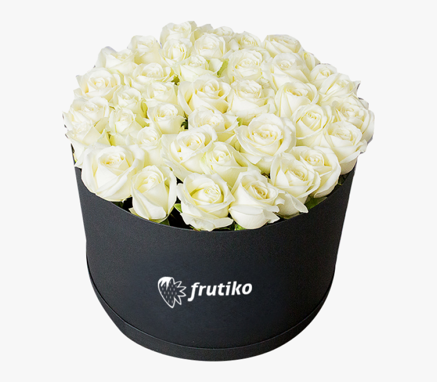 White Roses Black Box - Black Box Of White Flowers, HD Png Download, Free Download