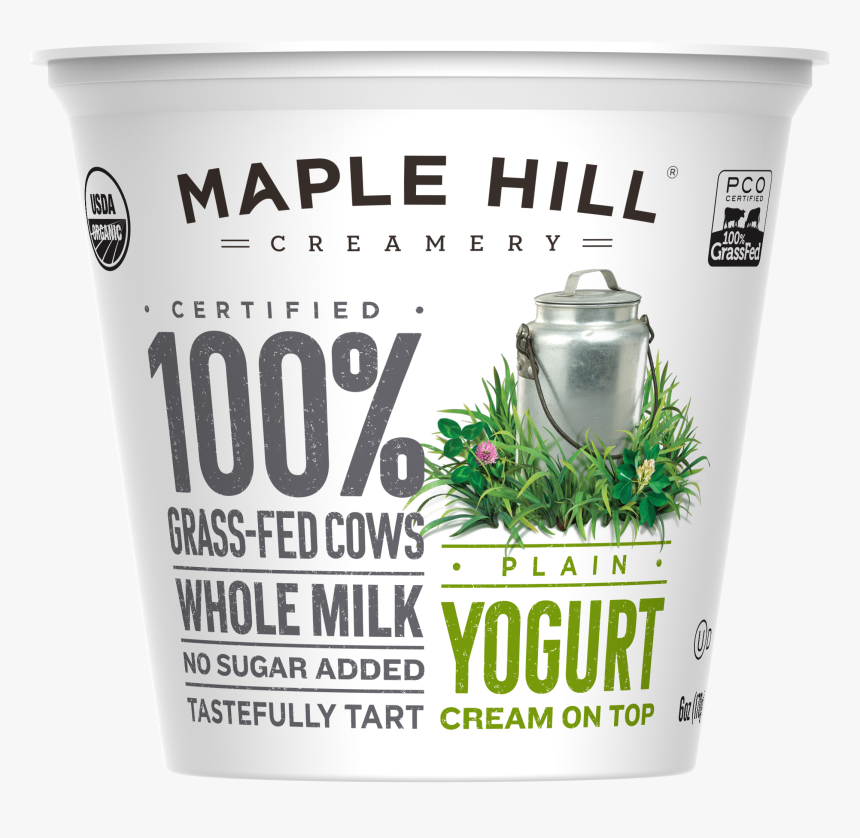 Maple Hill Creamery Organic Yogurt - Grass, HD Png Download, Free Download